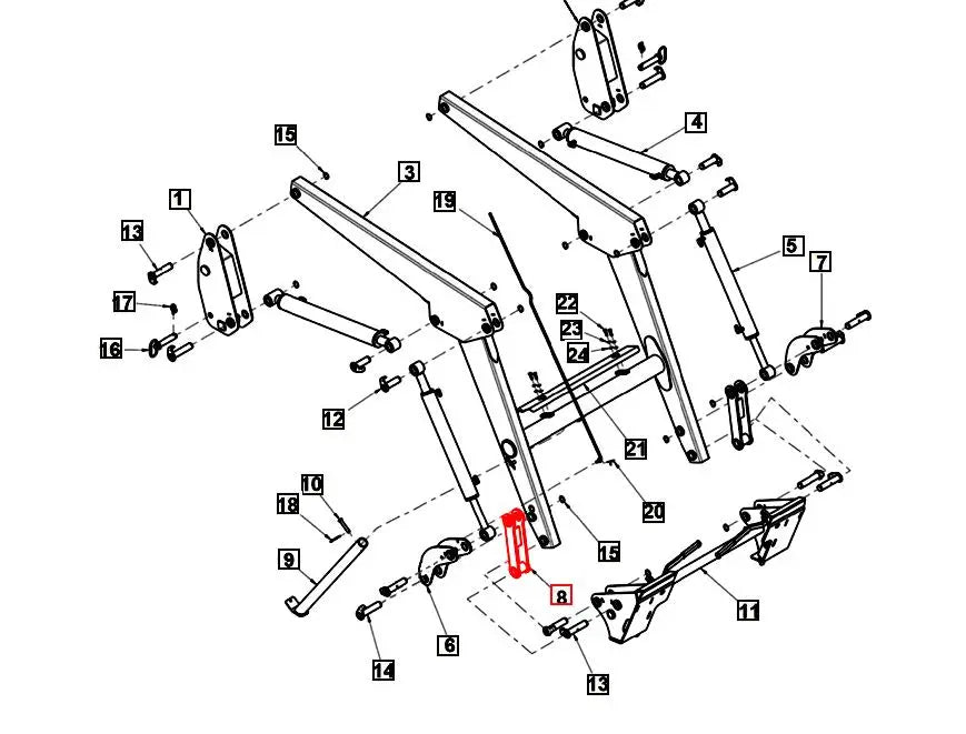 4550 L Bucket Rod Mahindra Direct Parts