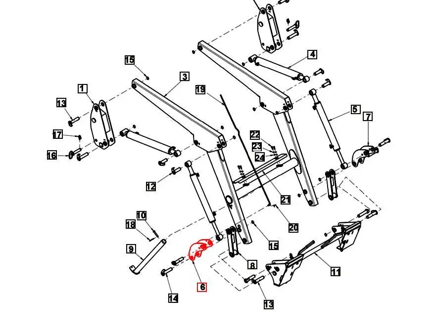 4550L Bucket Link RH Mahindra Direct Parts