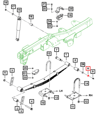 Mahindra Nut Nyloc M16X1.5 5316202