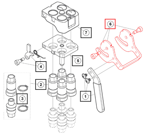 Mahindra Handle Kit 59021205ALO