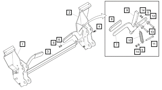 Mahindra Skid Steer Tool Carrier 60066240-36OS04