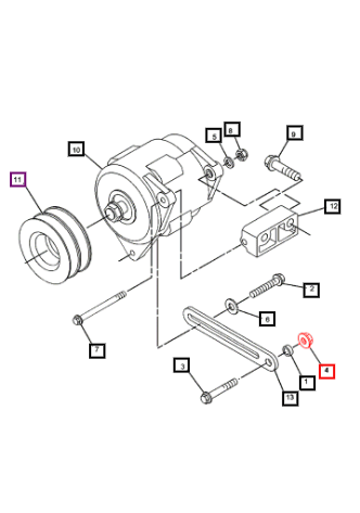 Mahindra Nut, M10X1.15-Thd 6I-0594
