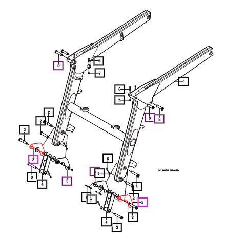 NLA Mahindra Plate A , Link Comp B 9.0T 86002004311MR