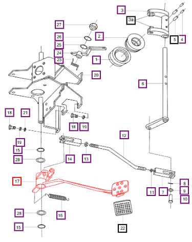 Mahindra Pedal Arm 9210060BBS01