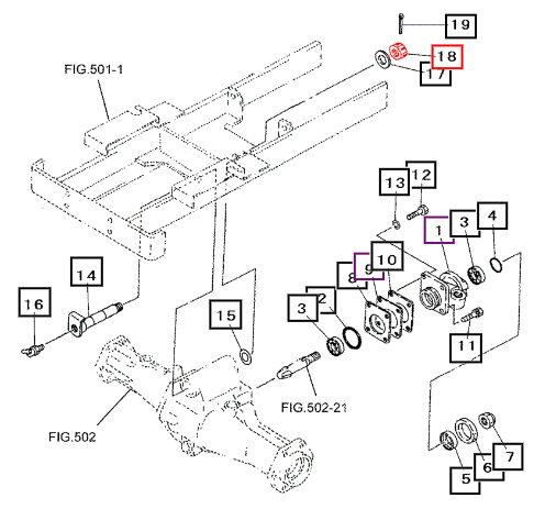 Mahindra Nut, Slotted A3130102401
