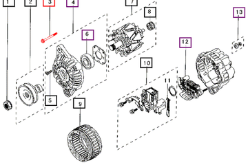 Mahindra Tractor Screw Set A414X19271