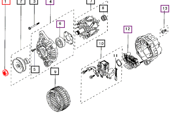 Mahindra Nut, Set A981X20771