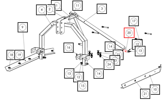 Mahindra Back Brace Pipe ACD34P312