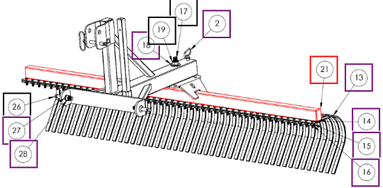 Mahindra 3X2 Plastic End Cap AD3X2PEC