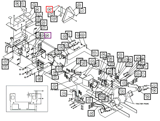 Mahindra Nut, Hex 1/4-20 AME007401