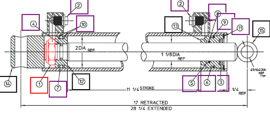 Mahindra Nut, 1" Nf Nylok AME007712