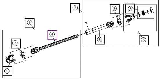 Mahindra Drive Shaft Assembly AME015547