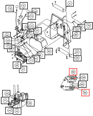 (Sold Out) Mahindra Tractor Mainframe Weldment AME849890