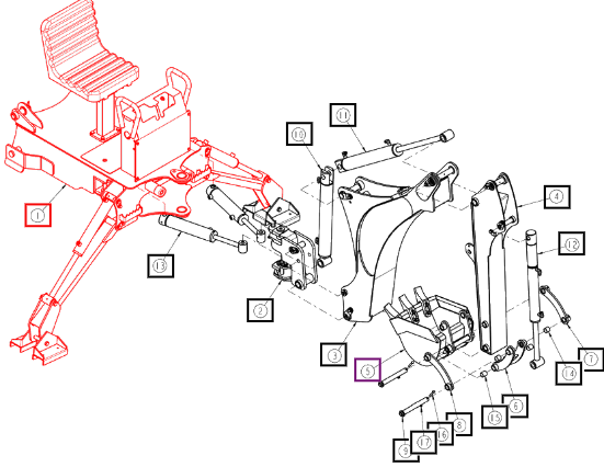 (Sold Out) Mahindra Tractor Main Frame ANSBMF4976C