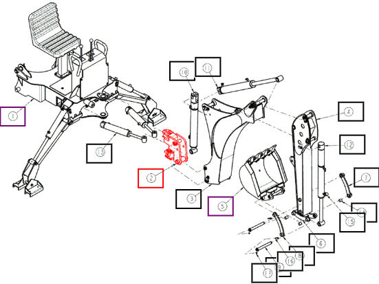 Mahindra Tractor Swing Frame Assy ANSBSF4976A