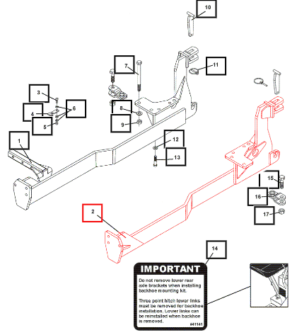Mahindra Tractor Left Tractor Frame ATI112032