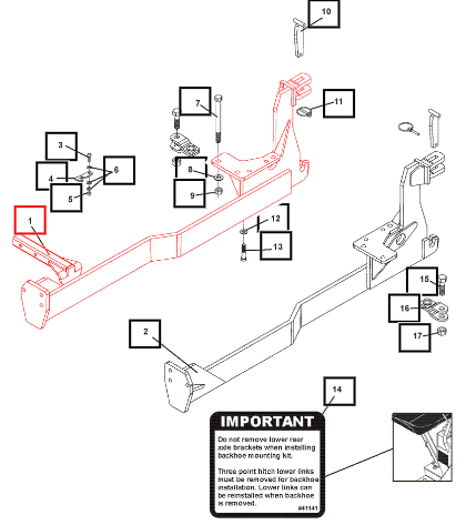 Mahindra Tractor Right Tractor Frame ATI112033