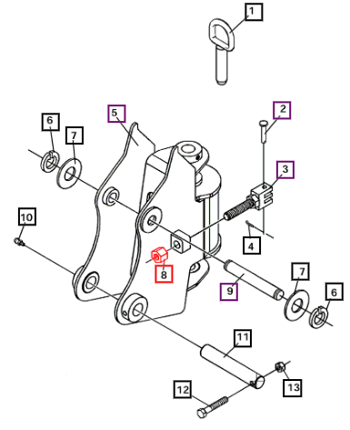 Mahindra .75'' UNC Lock Nut ATI1534