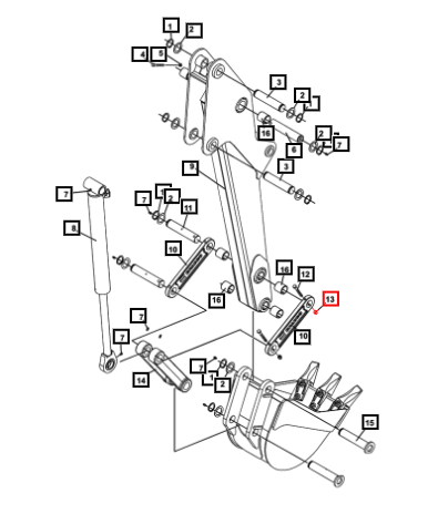 Mahindra .38'' UNC Nylock Nut ATI1536