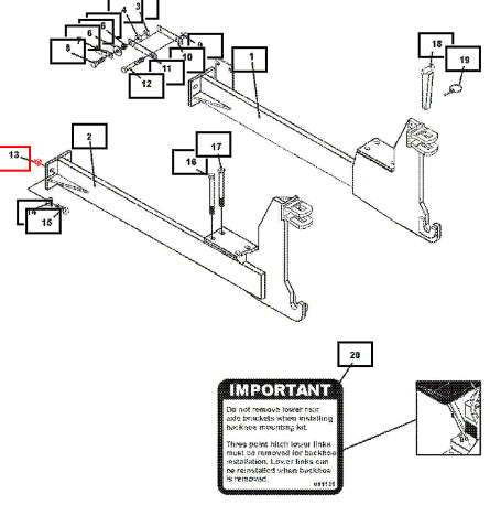 Mahindra .62'' UNC Deformed Lock Nut ATI1839