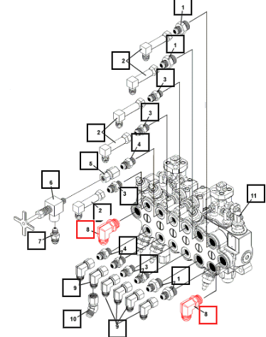 Mahindra 90Ø Elbow 8Mbo-8Mj ATI3104
