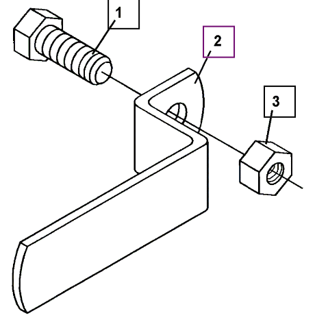 Mahindra Left Hose Bundle Clamp ATI84718