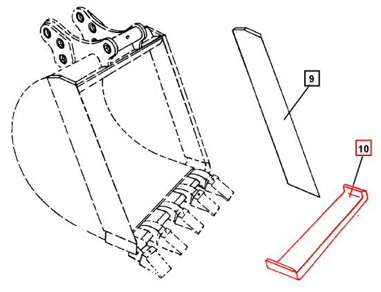 Mahindra 12'' Replacement Front Cutter Edge ATI85236