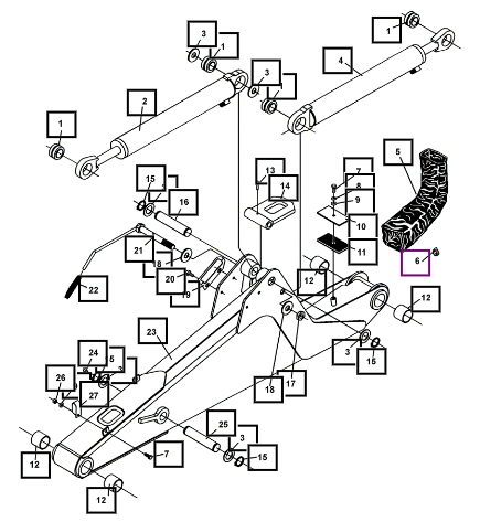 (Sold Out) Mahindra Tractor Boom  Dipper Assembly ATI85440