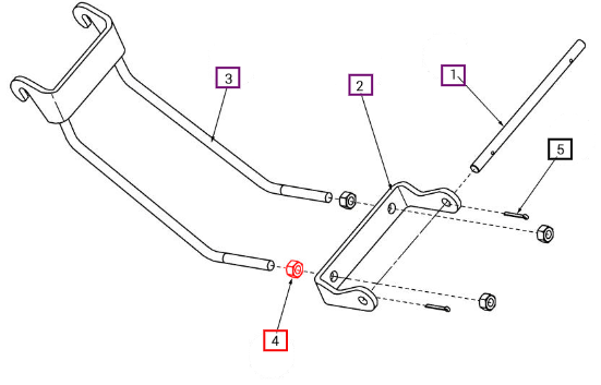 Mahindra Nut, 5/8-11 Std Hex Gr5 Y AUB960505
