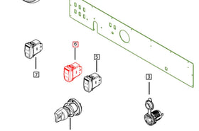 Mahindra Roxor Accessory Forward Light Switch 1803AUA00041N Mahindra
