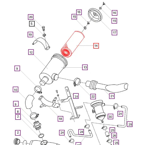 Air Filter 2525 Mahindra