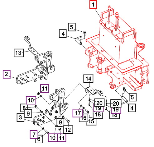 Mahindra Tractor Main Frame Comp BT19-201000