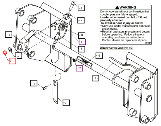 Mahindra Nut Lock (Steel) 0.625Nc Grb Pl BUH812482
