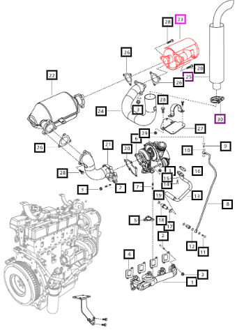 Mahindra Under Hood Muffler E006012791B2