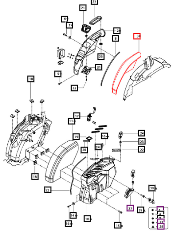 Mahindra Foam Console Lh - Noise Control E007518158D1