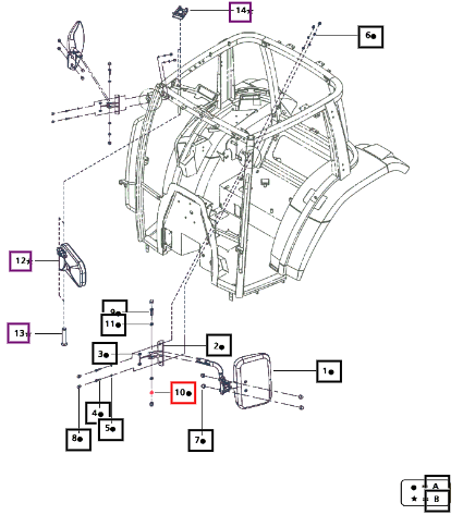 Mahindra Nylock Nut M8 E007518193D1
