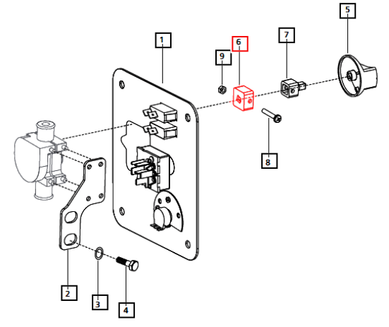 Mahindra Knob Lower Part E007519552D1 Mahindra Direct Parts