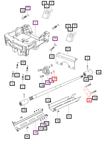 Mahindra Bracket For Rear Guard Mounting E007602240B1