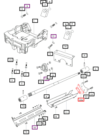 Mahindra Bracket For Rear Guard Mounting E007603231B91
