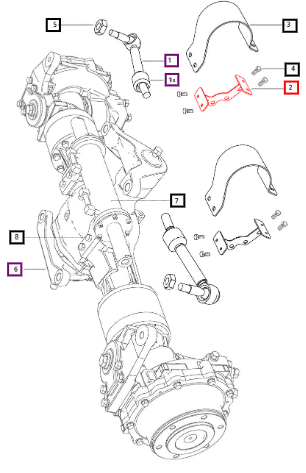 Mahindra Bracket Steering Guard E007604684D91