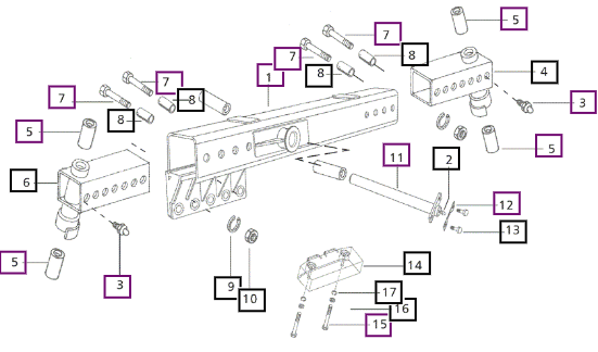 Mahindra Tractor Front Axle Assembly E007605424B91