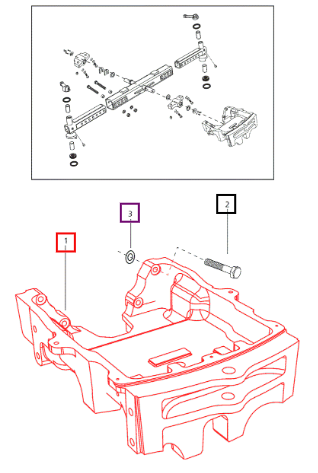 Mahindra Tractor Support Front Axle  4Wd E008001010C1