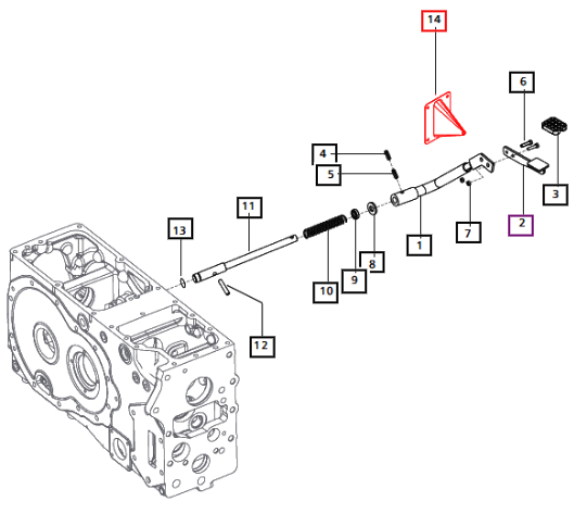 Mahindra Bellow Differential Lock E008003920D1