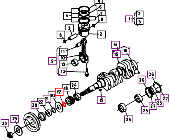 Mahindra Collar (For E580023113 Crankshaft) E580024131