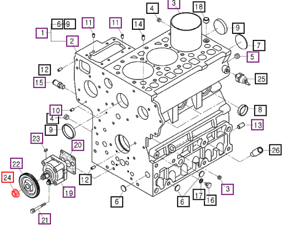 Mahindra Nut Flange F/2 E630035681