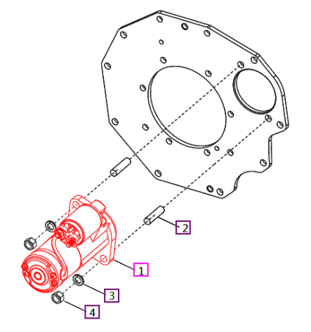 NLA Mahindra Motor, Starting EA00004199A