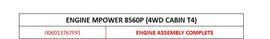 Engine Assembly Complete 006013767F91 Mahindra