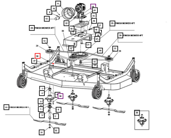 Mahindra Nut M10X1,25 D980 8Zn F01220034R