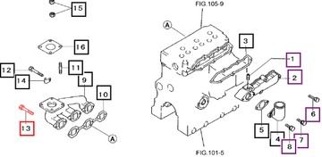 Mahindra Tractor Bolt F103508055 Mahindra Direct Parts