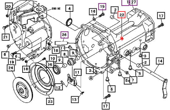 Mahindra Nut, Flange M10 F3030110001